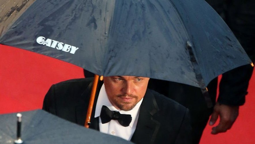 L'acteur américain Leonardo DiCaprio au palais des festivals, à Cannes, le 15 mai 2013