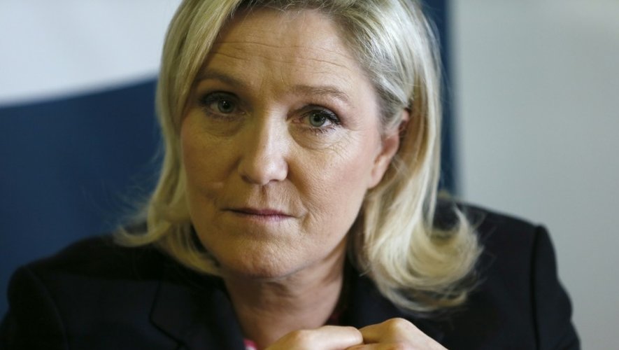 Marine Le Pen le 19 février 2016 à Taverny, dans le Val-d'Oise
