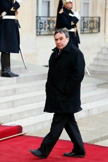 L'historien français Benjamin Stora arrive à l'Elysée à Paris, le 7 avril 2015