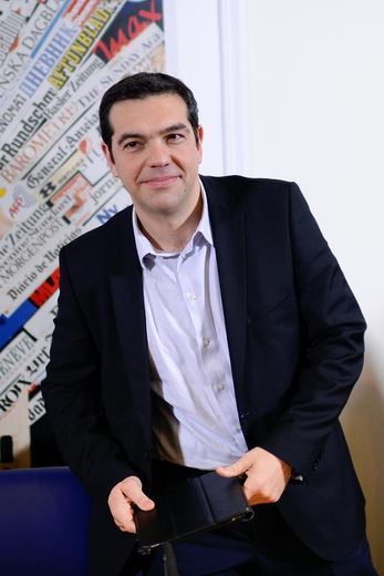 Alexis Tsipras, leader de la gauche radicale grecque en poupe dans les sondages pour les élections européennes et municipales, et candidat de son parti pour la présidence de la Commission européenne. Photographié le 7 février 2014