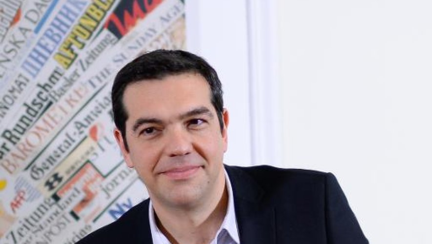 Alexis Tsipras, leader de la gauche radicale grecque en poupe dans les sondages pour les élections européennes et municipales, et candidat de son parti pour la présidence de la Commission européenne. Photographié le 7 février 2014