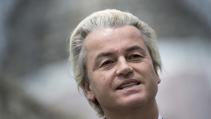 Geert Wilders, le 30 avril 2015 lors d'une conférence de presse à Washington