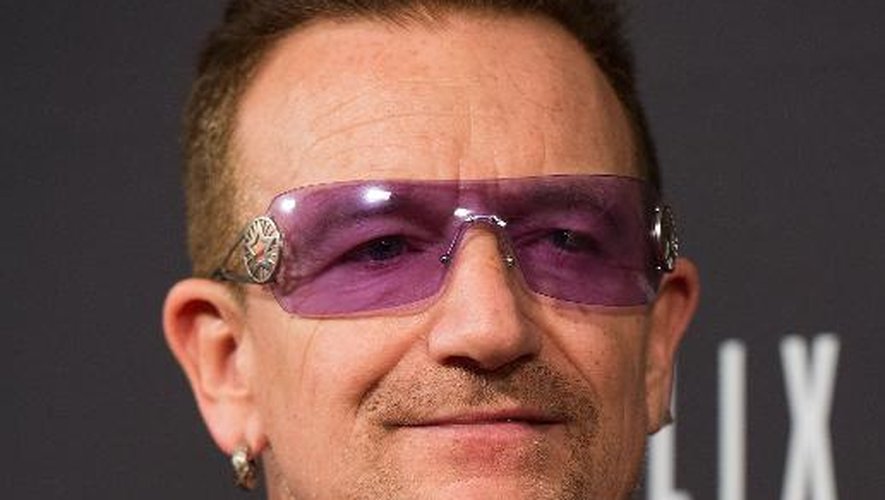 Le musicien Bono à Beverly Hills, le 12 janvier 2014