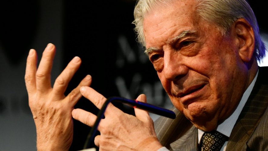 l'écrivain péruvien Mario Vargas Llosa,le 1er mars 2016 à Madrid