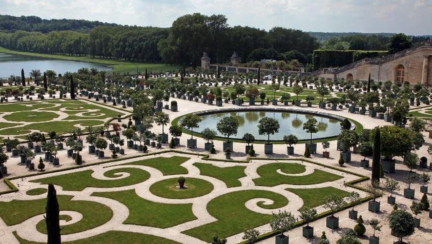 Le parc de l'Orangerie du Château de Versailles, le 6 juin 2013
