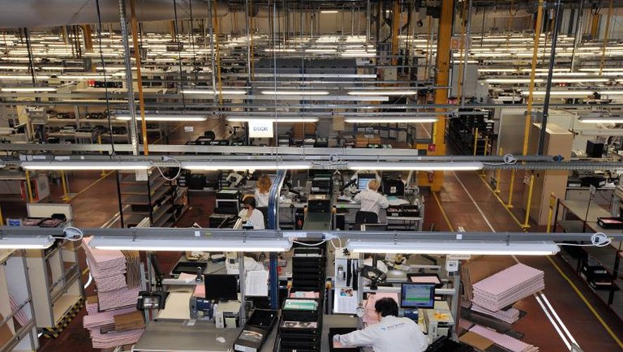Une usine électronique du groupe Safran à Fougères, dans l'ouest de la France