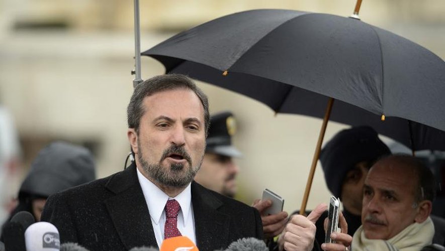 Le porte-parole de l'opposition syrienne à Genève, Louai Safi, le 10 février 2014