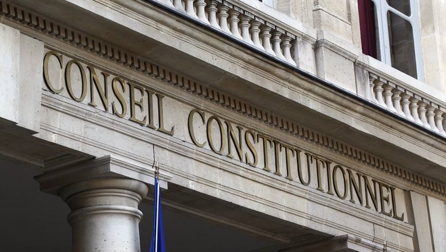 Le fronton du Conseil constitutionnel à Paris