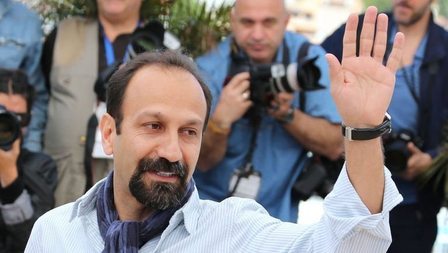 L'Iranien Asghar Farhadi pose, le 17 mai 2013, au Festival de Cannes pour la présentation du film "Le Passé"