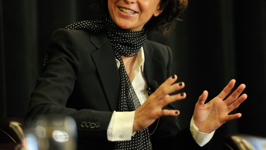La microbiologiste française Emmanuelle Charpentier, le 10 novembre 2014 à Stanford en Californie