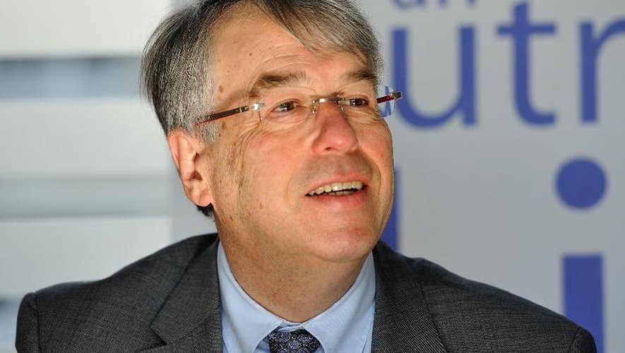 Le sénateur UMP Jean-Rene Lecerf à Lille le 6 mars 2014