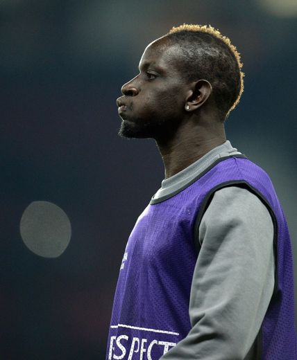 Mamadou Sakho avant le match de l'Europa League entre Manchester United et Liverpool, le 17 mars 2016