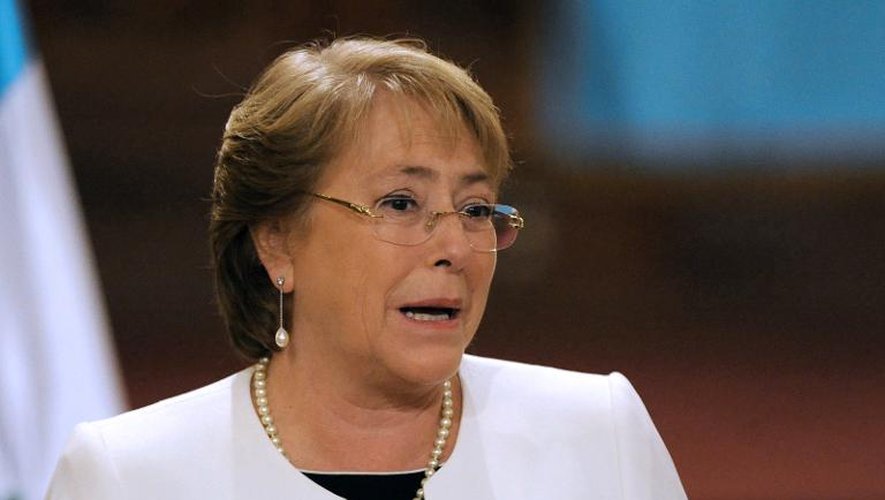 La présidente du Chili Michelle Bachelet, le 30 janvier 2015 à Guatemala