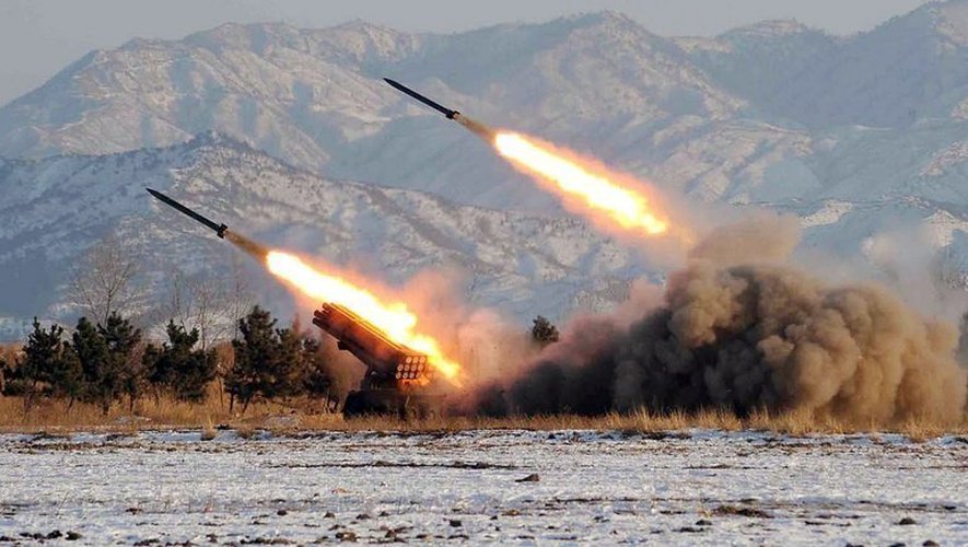 Photo non datée de missiles nord-coréens