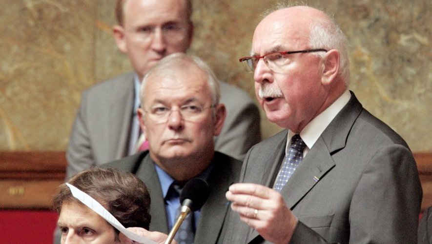 Le maire UMP de Vienne (Isère) Jacques Remiller, le 28 juin 2005 à l'Assemblée nationale à Paris