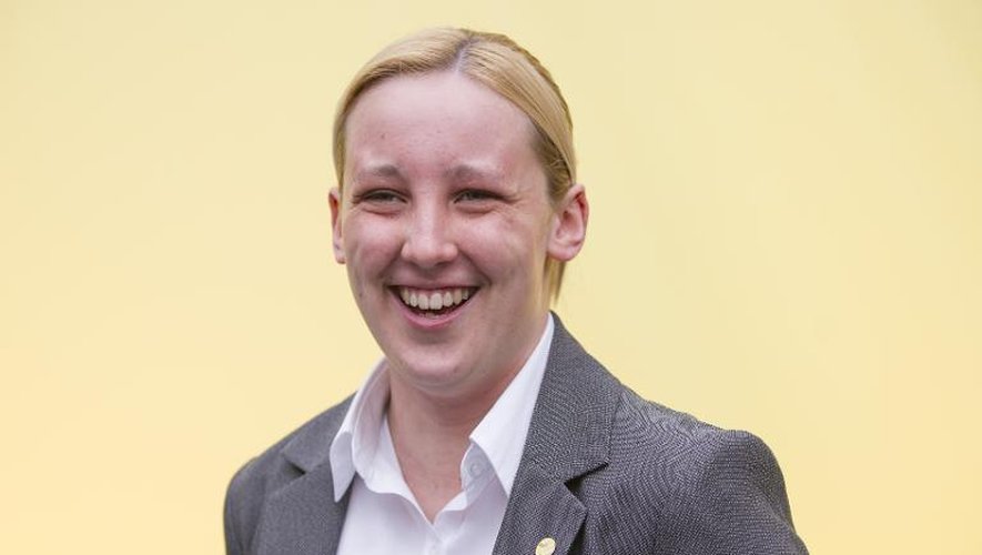 Mhairi Black, candidate du parti nationaliste écossais SNP dans une circonscription proche de Glasgow