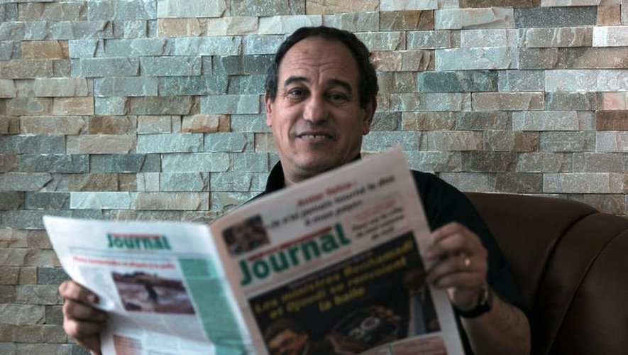 Le patron de deux journaux algérien d'opposition, Hichem Aboud, le 19 mai 2013 à Alger