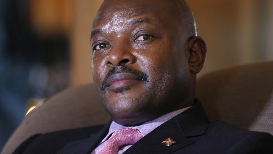 Le président du Burundi, Pierre Nkurunziza, à l'hôtel Westin Paris-Vendôme, le 4 juin 2014