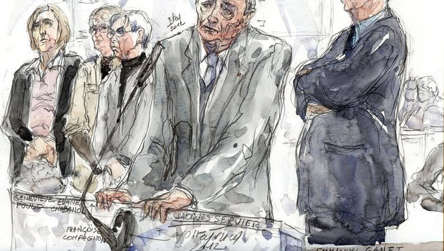 Jacques Servier, fondateur des laboratoires Servier, le 14 mai 2012 au tribunal de Nanterre
