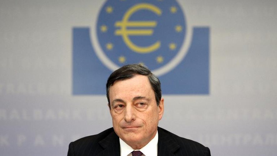 Le président de la Banque centrale européenne, Mario Draghi, à Francfort le 6 février 2014