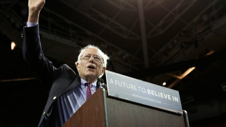 Bernie Sanders lors d'un meeting le 20 mars 2016  à Seattle