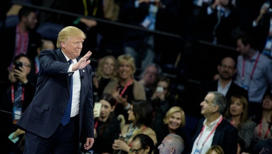Donald Trump lors d'une conférénce devant l'AIPAC  le 21 mars 2016 à Washington
