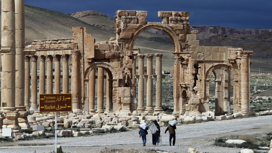 La cité antique de Palmyre en Syrie, en mars 2014
