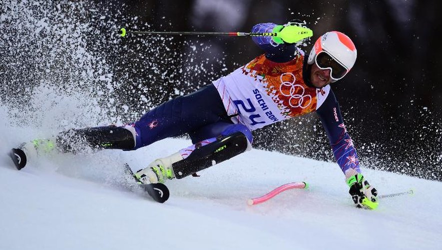 L'Américain Bode Miller dans le Super slalom le 14 février 2014 à Sotchi