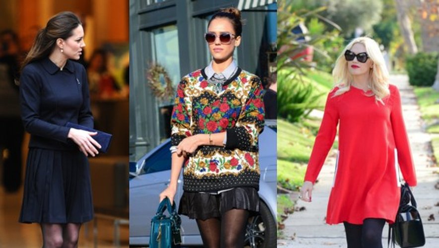 MODE Kate Middleton, Jessica Alba ou encore Gwen Stefani : elles sont toutes fashion avec des collants noirs