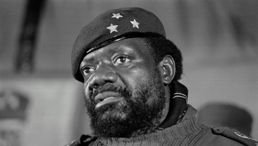 Jonas Savimbi le 1er juin 1985 à Jamba