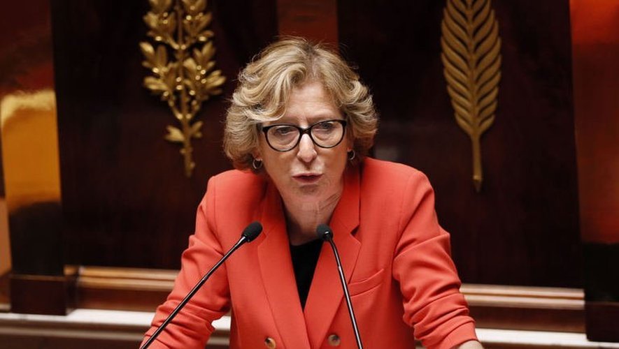 La ministre de l'Enseignement supérieur, Geneviève Fioraso, le 22 mai 2013 à l'Assemblée nationale