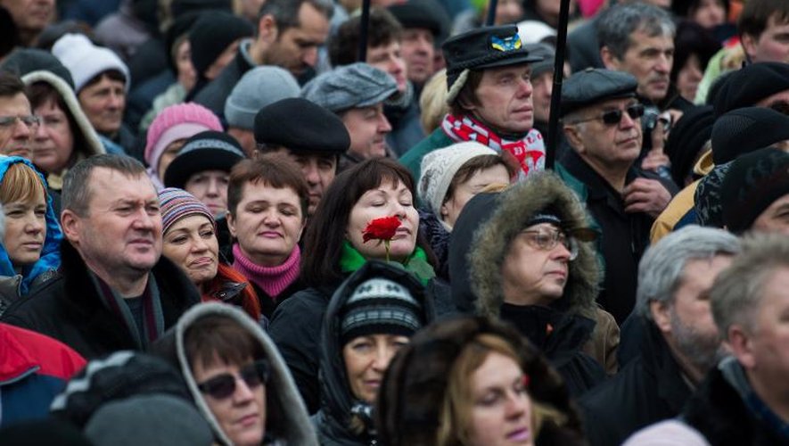 Manifestation de l'opposition le 16 février 2014 à Kiev
