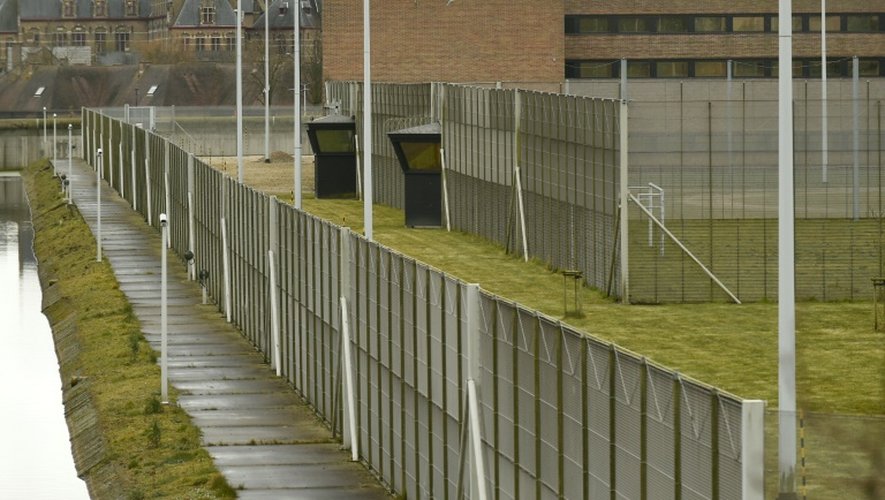 Vue de la prison de haute sécurité de Bruges, le 20 mars 2016 où est détenu Salah Abdeslam