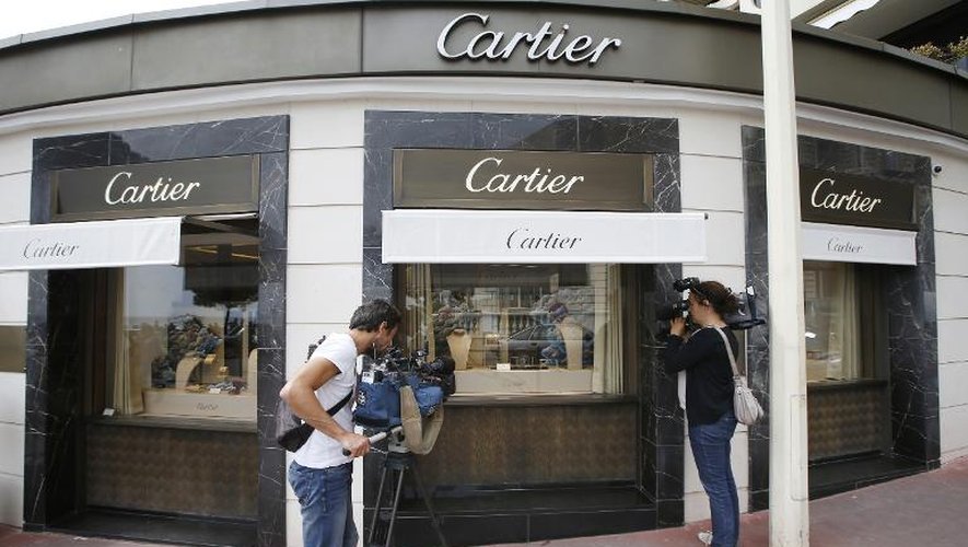 Boutique Cartier sur la Croisette, à Cannnes, braquée le 5 may 2015