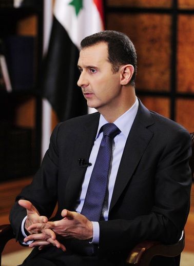 Photo du président syrien Bachar al-Assad à Damas, diffusée par l'agence officielle Sana le 18 mai 2013