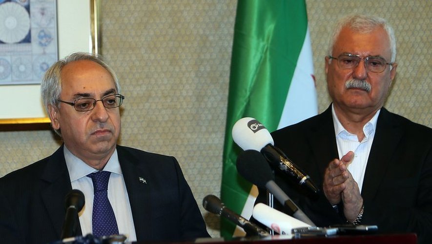 Abdel Basset Sayda et George Sabra le 10 novembre 2012 à Doha