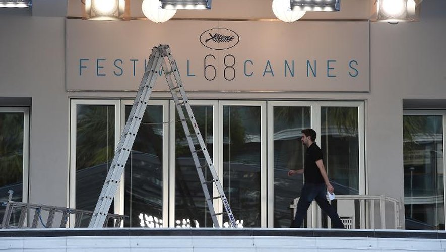 L'entrée du Palais des festivals de Cannes, le 11 mai 2015