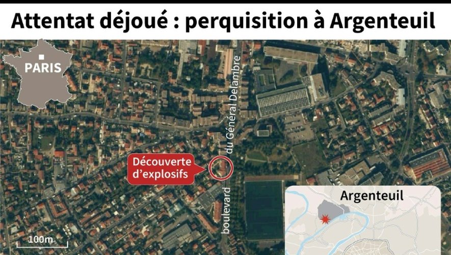 Attentat déjoué: perquisition à Argenteuil