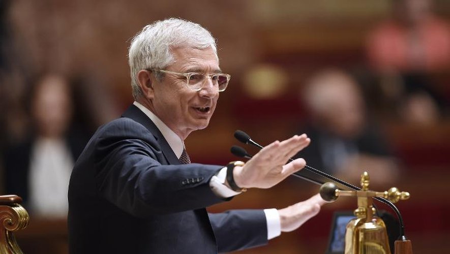 Le président de l'Assemblée nationale Claude Bartolone à Paris le 12 mai 2015