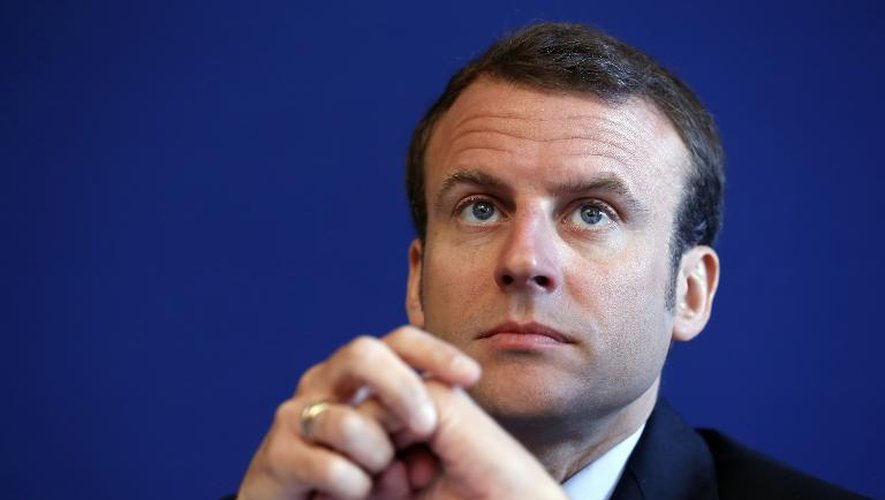 Le ministre de l'Economie Emmanuel Macron à Paris, le 12 mai 2015