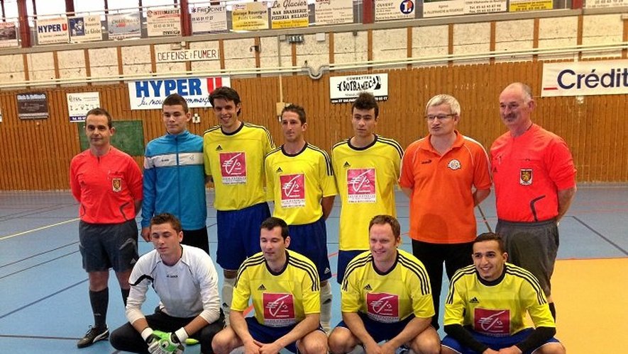 L'équipe de Villefranche futsal Aveyron qui évolue en Promotion Honneur.