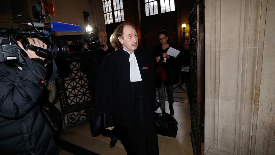 Me Claude Katz, avocat d'une patiente du Dr André Hazout et du Collectif féministe contre le viol (CFCV), parties civiles, au tribunal de Paris le 4 février 2014