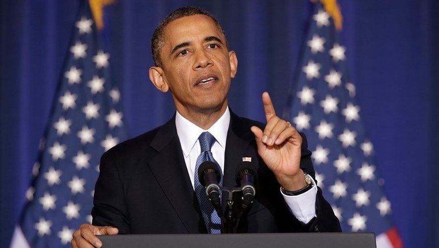 Le président Barack Obama prononce un discours, le 23 mai 2013 à Washington