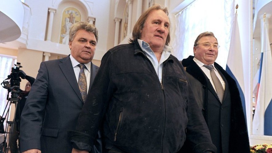 Gérard Depardieu à Saransk le 23 février 2013