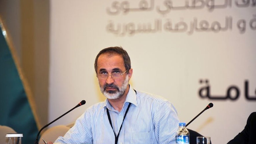 Ahmed Moaz al-Khatib, membre de la Coalition nationale de l'opposition, le 23 mai 2013 à Istanbul