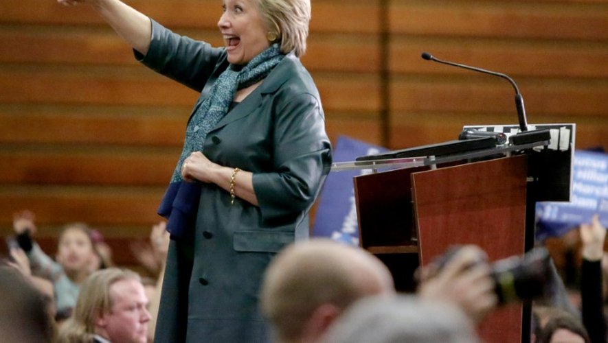 Hillary Clinton lors d'un meeting à Seattle, le 22 mars 2016