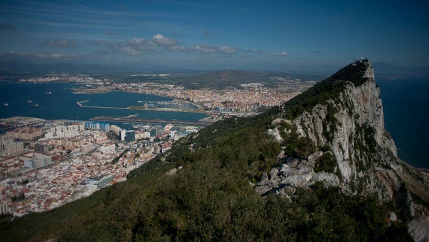 Le rocher de Gibraltar, le 17 mars 2016