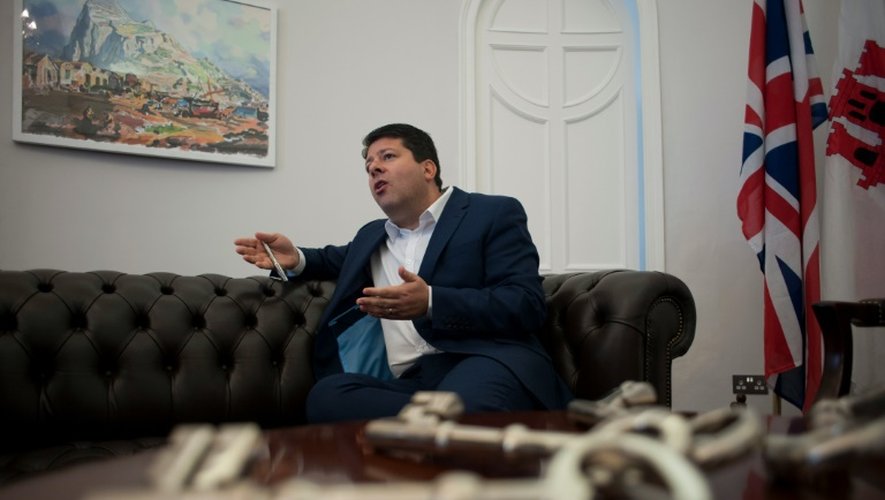 Le ministre en chef de Gibraltar, Fabian Picardo, le 17 mars 2016