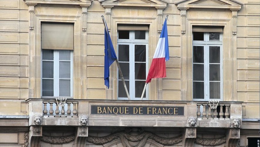 Le fronton de la Banque de France, à Paris