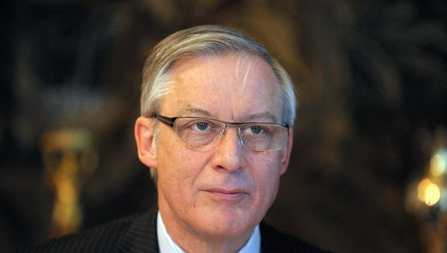 Christian Noyer, gouverneur de la Banque de France, le 28 mars 2013 à Paris